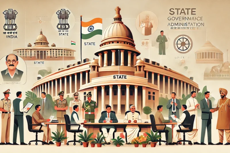 भारत में राज्यों का शासन और प्रशासन कैसे चलता है?